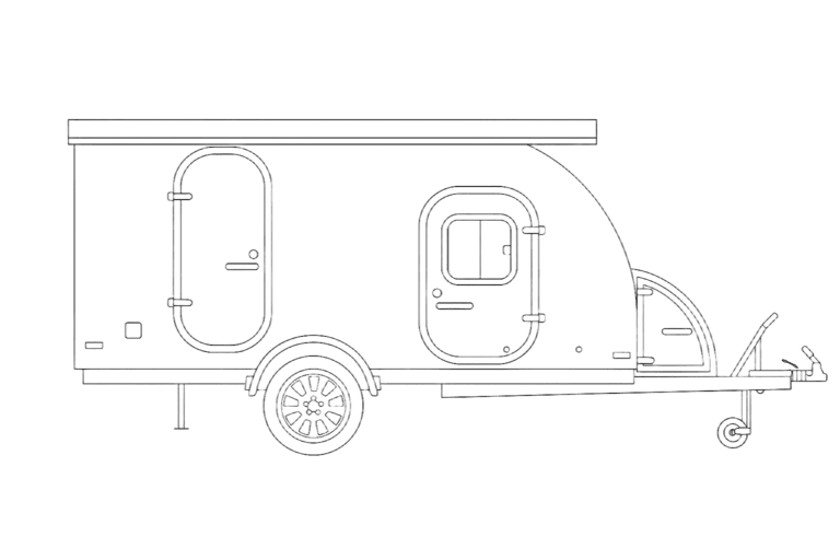Чертеж прицепа